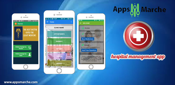 hospital management mobile app to connect patients, hospital management app