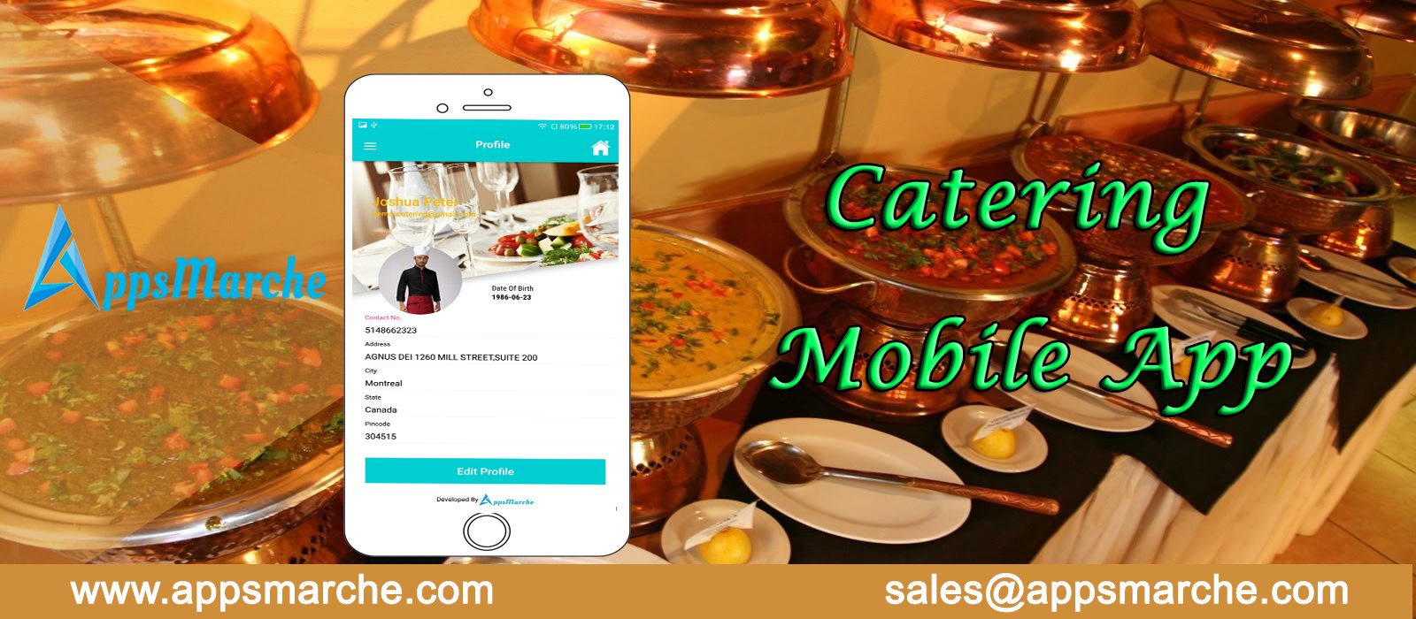 deliver better catering services with catering mobile app, online caterers mobile app, best catering mobile app, catering services mobile app, top catering, Wedding Catering, mobile app builder, app builder, appsmarket, android Market, appsmarche
