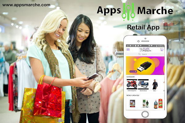best retail mobile app by appsmarche,retail business mobile app,retailer app,retail store app