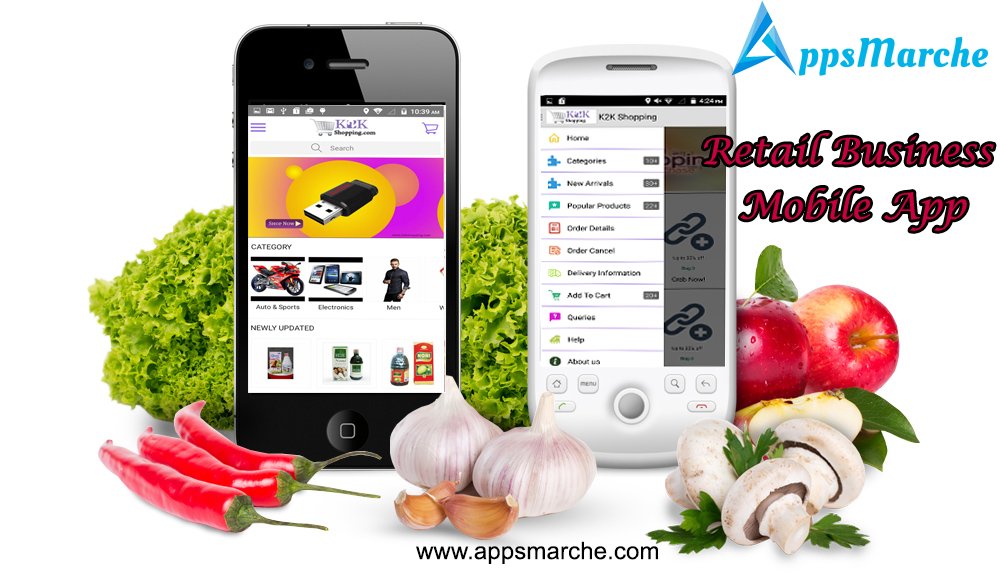 retail mobile app for retailer business management, retail management mobile app, retail business mobile app, grocery mobile app, retail management app, app builder, mobile app builder, online apps market, apps market, marche online